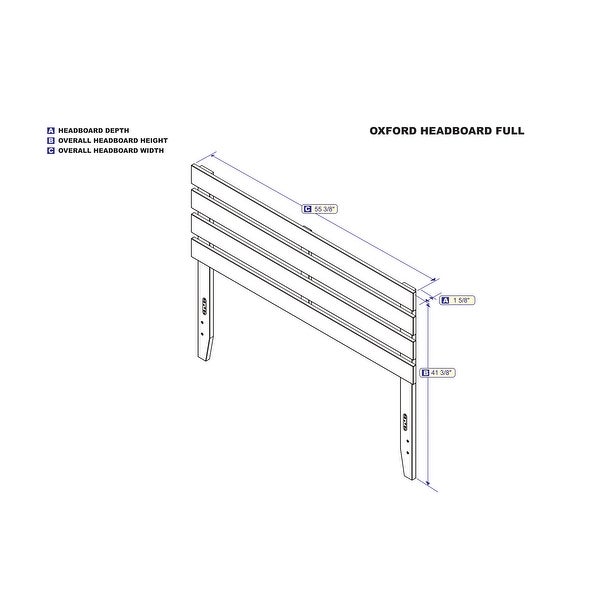 Oxford Full Headboard in Espresso - - 35653462