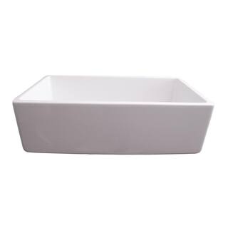 Barclay Products Gwen Farmhouse Apron Front Fireclay 33 in. Single Bowl Kitchen Sink in White FS33