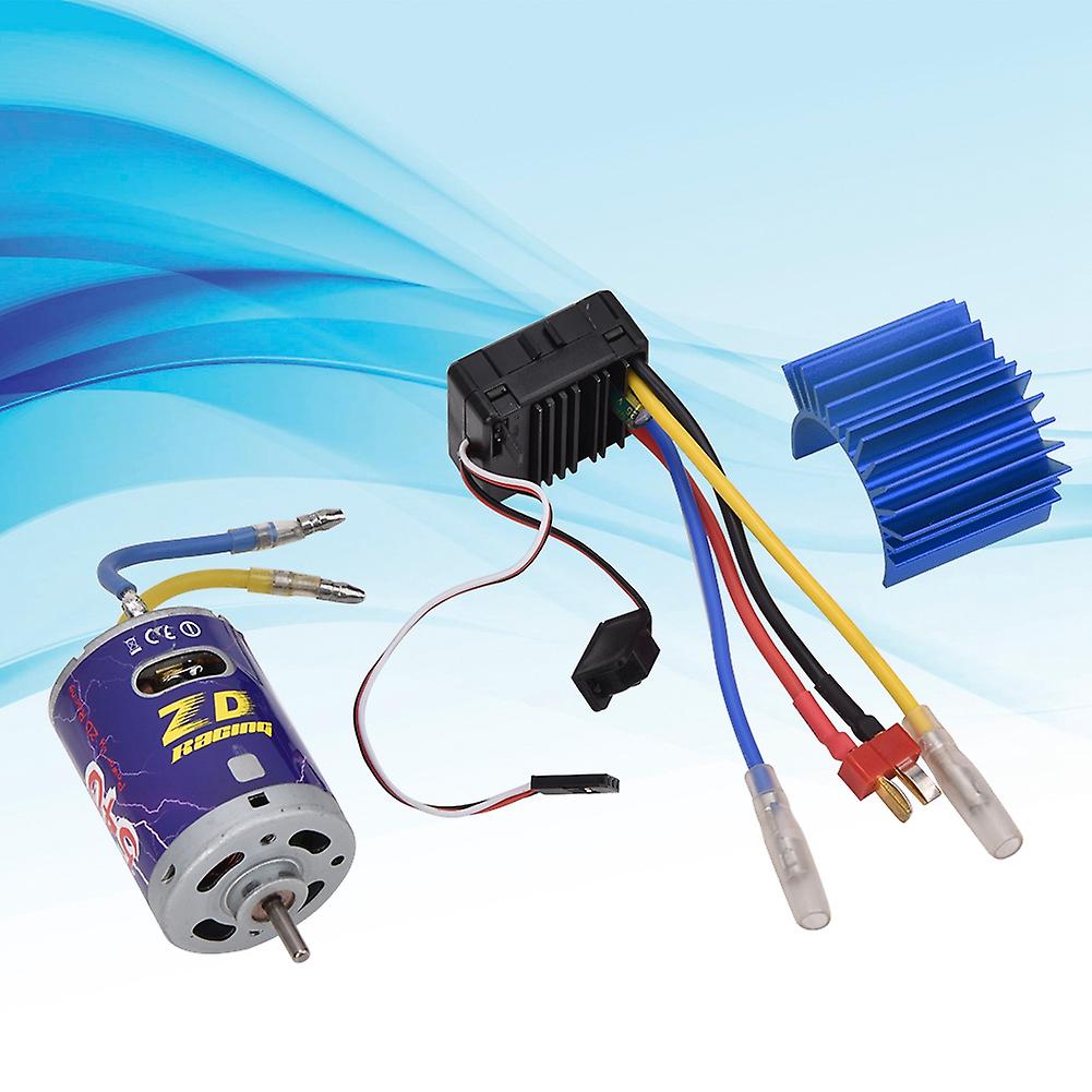 Durable 540 Brushed Motor   45a Esc Set Kit For 1/10 Rc Buggy Truggy Truck Crawler Blue