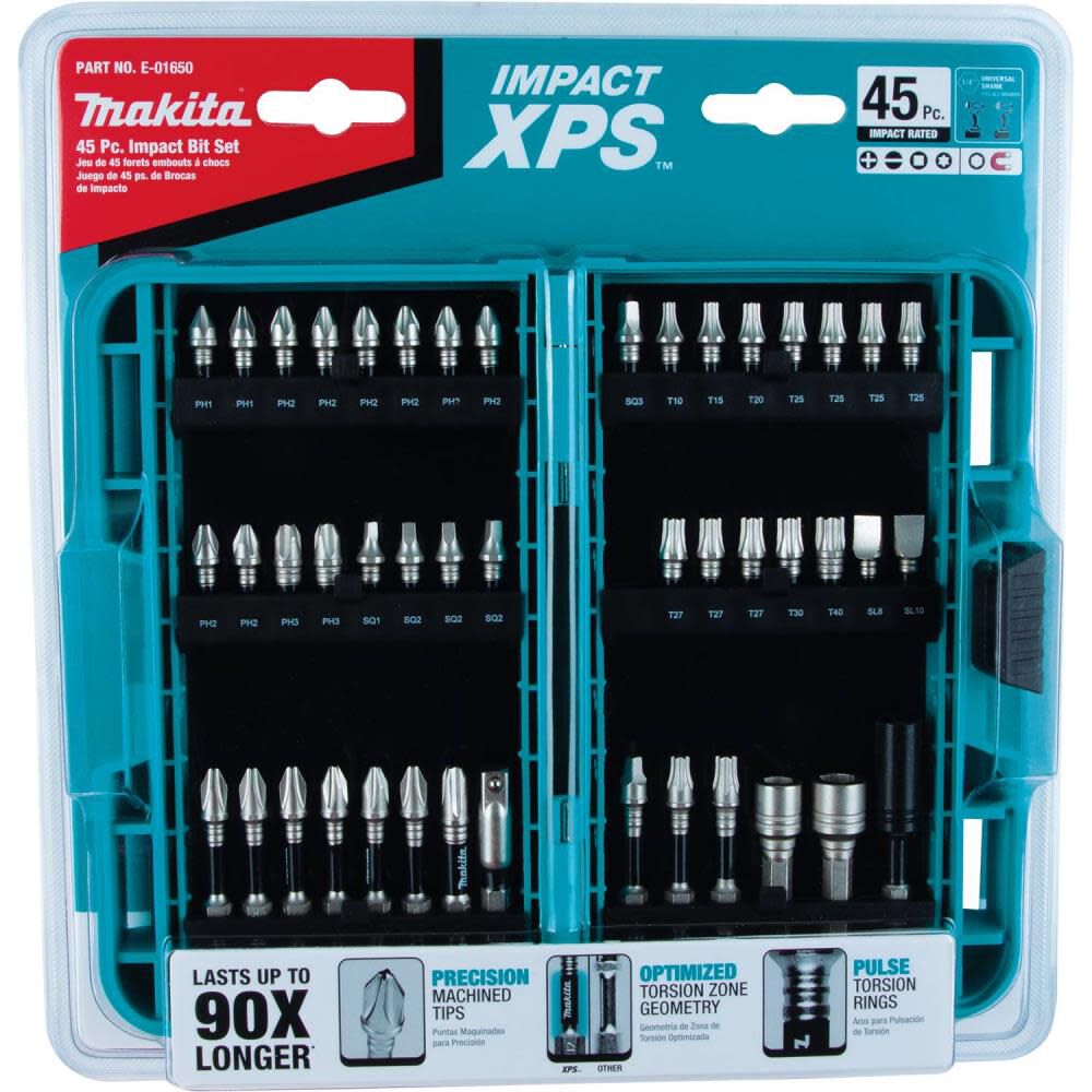 Makita Impact XPS 45 Pc. Impact Bit Set E-01650 from Makita