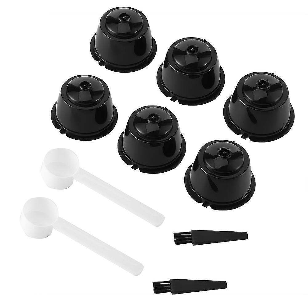 2Sets Coffee Capsule Pods Reusable Refillable Filter Cup Fit for Nestle DOLCE GUSTO Coffee Machines