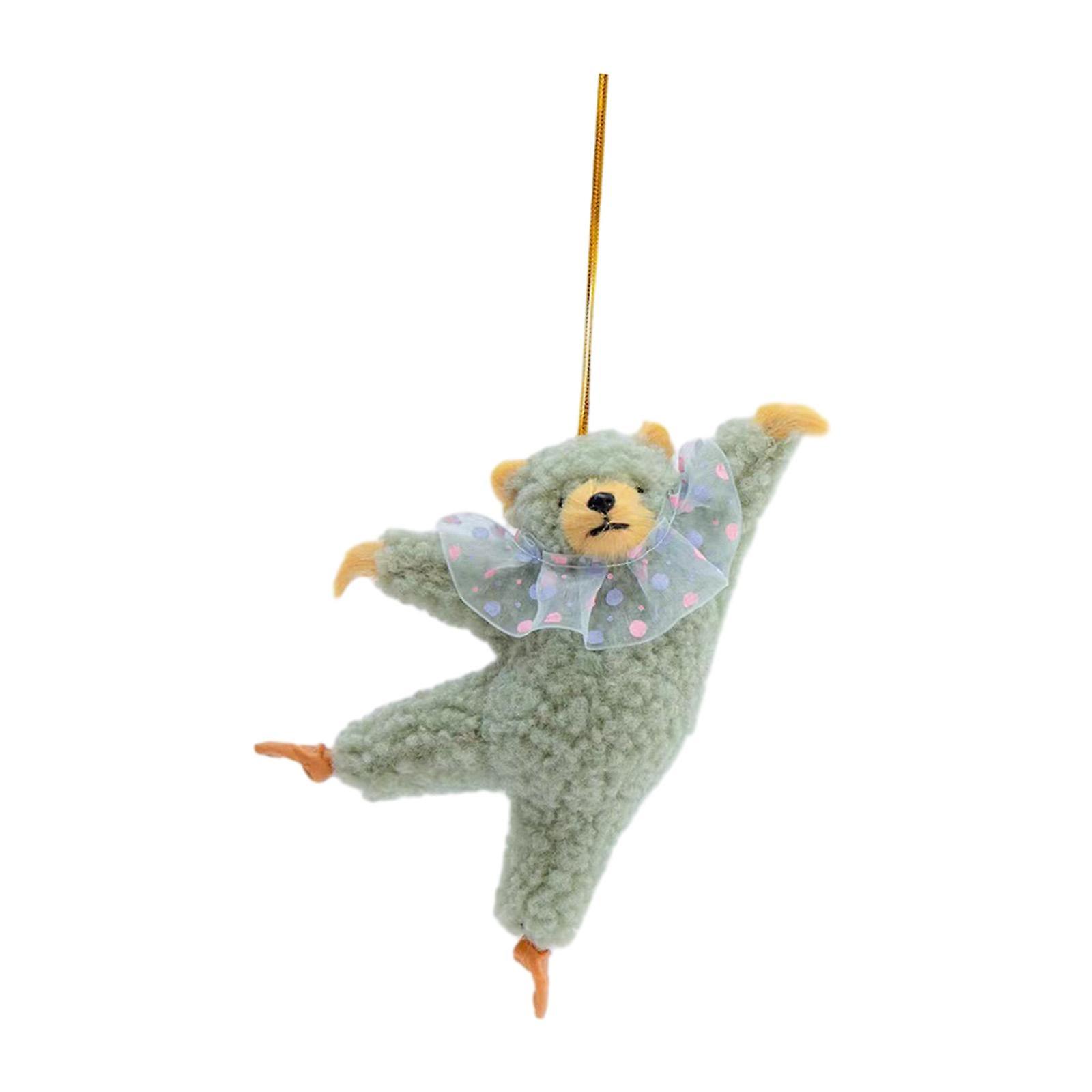 Lovely Dancing Bear Plush Bear Doll For Home Housewarming New Years Light Blue