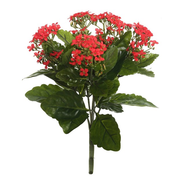 Artificial Kalanchoe Bush 17 25 quot Red Vickerman