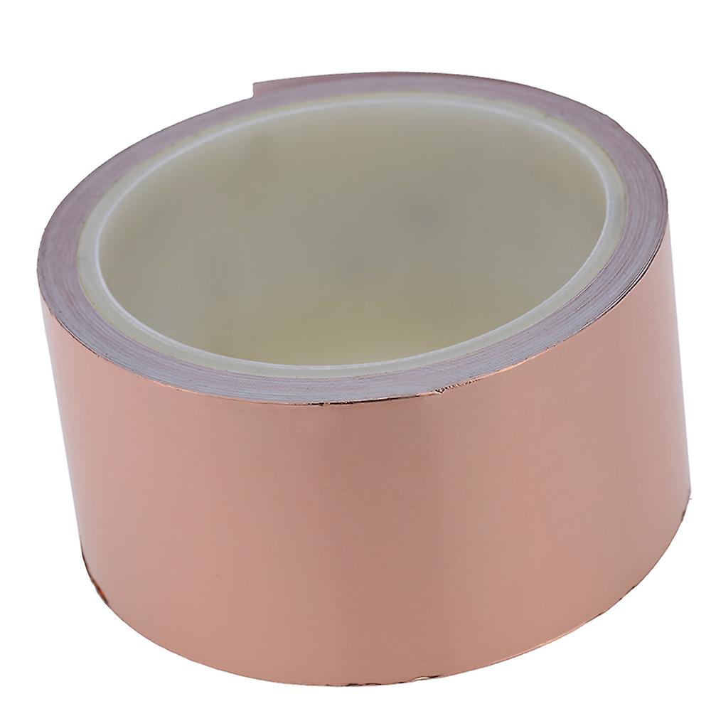 50mm * 10m One Side Copper Foil Tape Emi Shielding Single Conductive Adhesive For Guitar