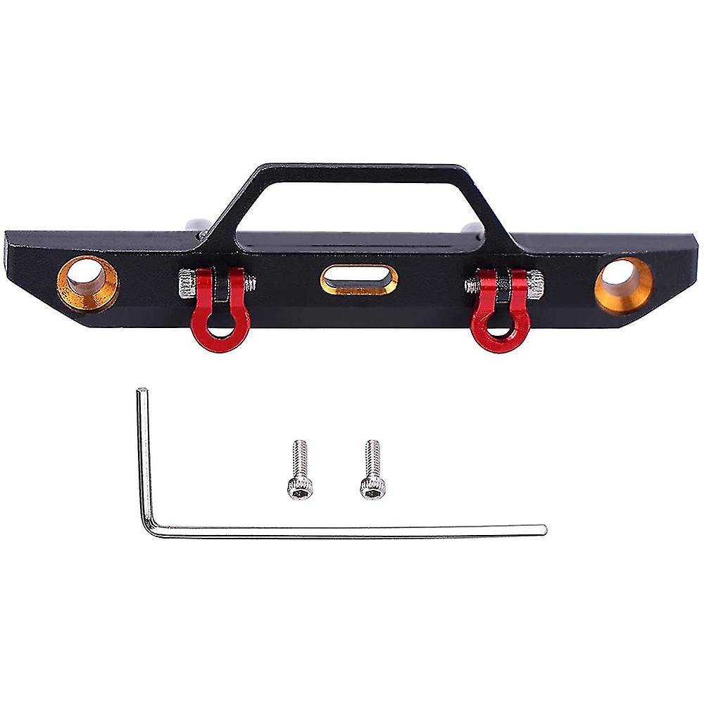 2pcs Metal Front andamp; Rear Bumper Set For Axial Scx24 Axi90081 1/24 Rc Crawler Car Upgrade Parts