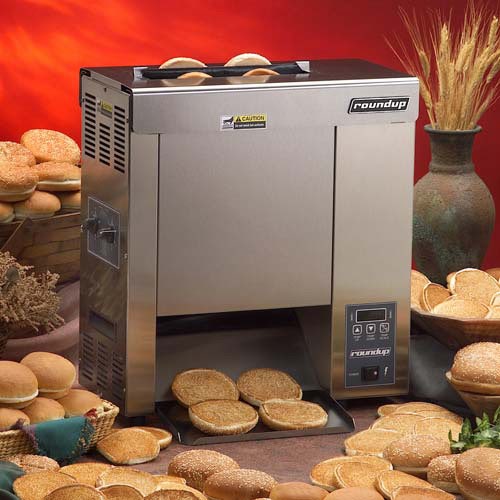 Commercial Vertical Contact Toaster - Toasts Up To 7000 Slices/Hour， 240V