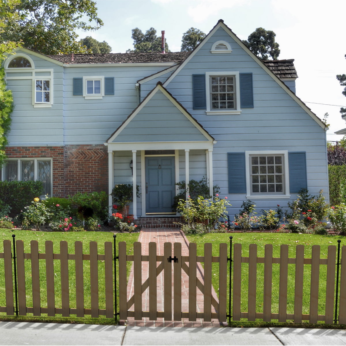 Yardlink Cedar Wood Fence Gate, 34 inch H x 44 inch W