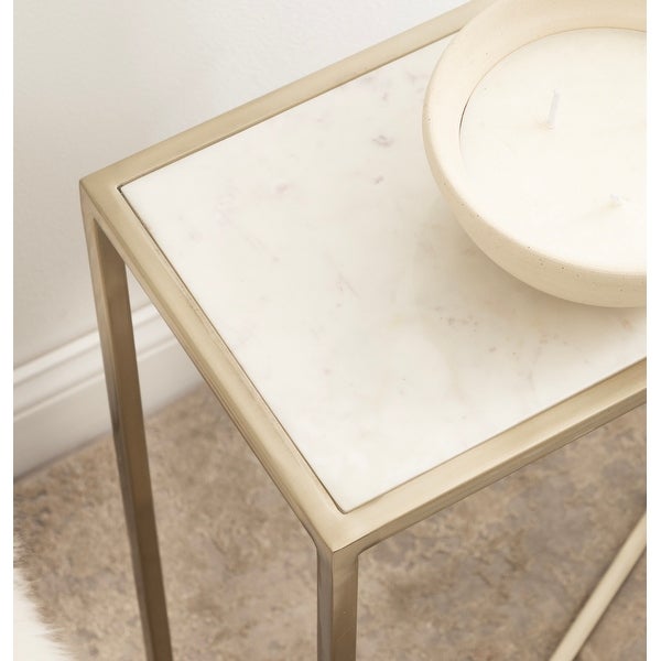 Kate and Laurel Jaspur Decorative Metal End Table