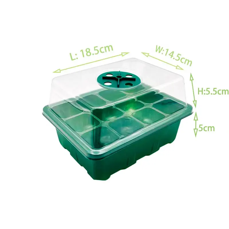 OEM/ODM Plastic Seed Plant Growing Trays 6/12/24 Cells Nursery Seedling Tray With Humidity Domes