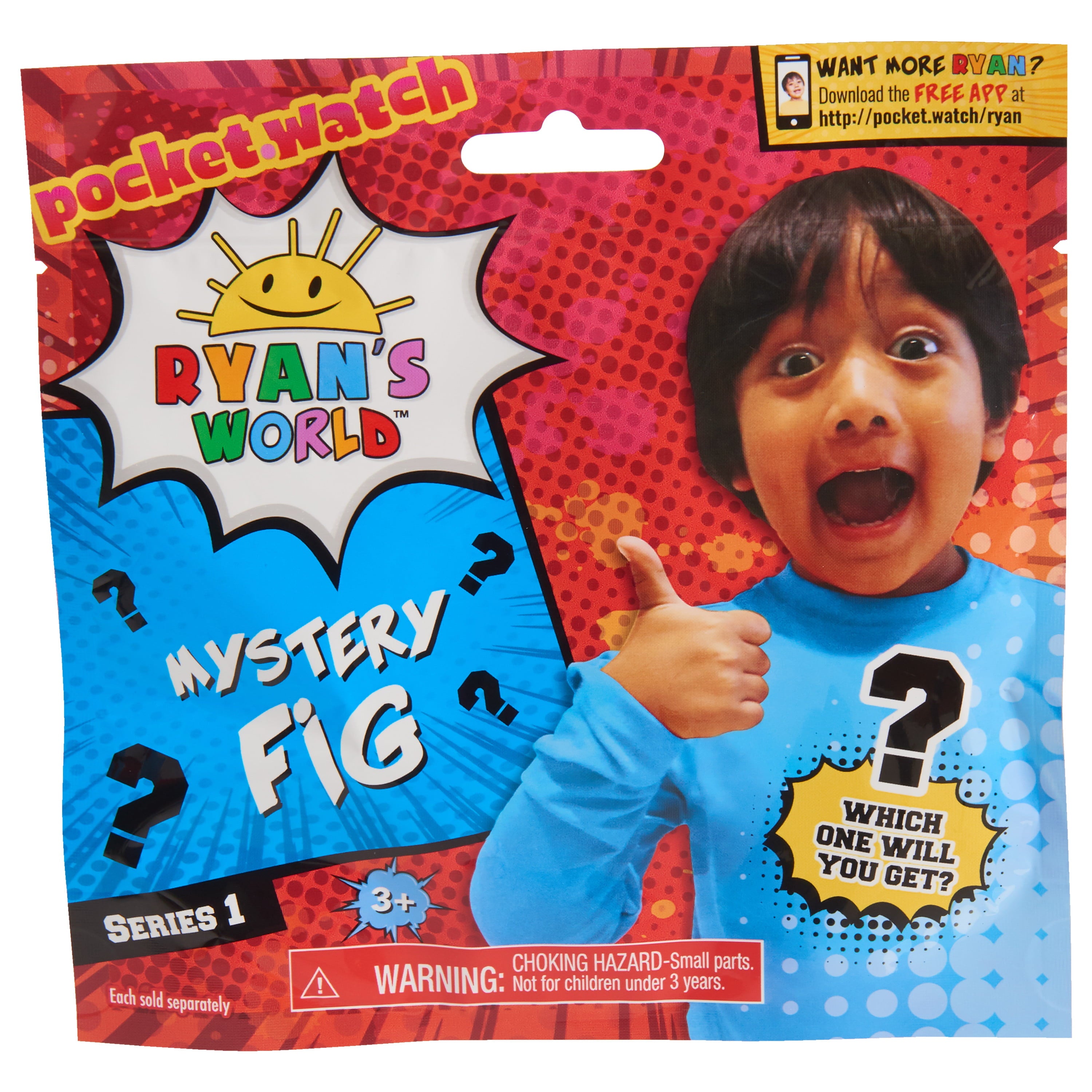 Ryan's World Mystery Collectible Figs， Series 1，  Kids Toys for Ages 3 Up， Gifts and Presents