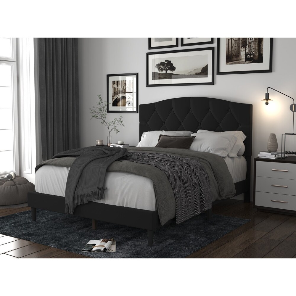 Malachi Tufted Upholstered Platform Bed