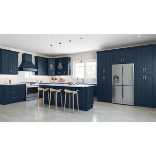 Home Decorators Collection Grayson Mythic Blue Plywood Shaker Stock Assembled Pantry Kitchen Cabinet Pullout 9 in. x 34.5 in. x 24 in. BPPO9-GMB