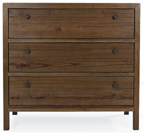 Aldus 36 quot3 Drawer Elm Chest   Transitional   Accent Chests And Cabinets   by Maria Yee Inc  Houzz