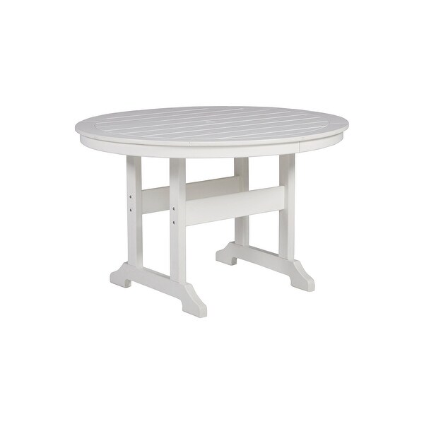 Signature Design by Ashley Crescent Luxe Outdoor Poly All Weather Dining Table