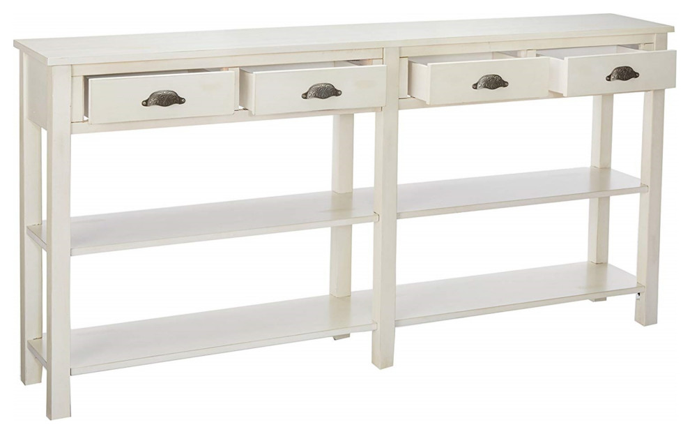 Cream Crackle Console   Transitional   Console Tables   by GwG Outlet  Houzz