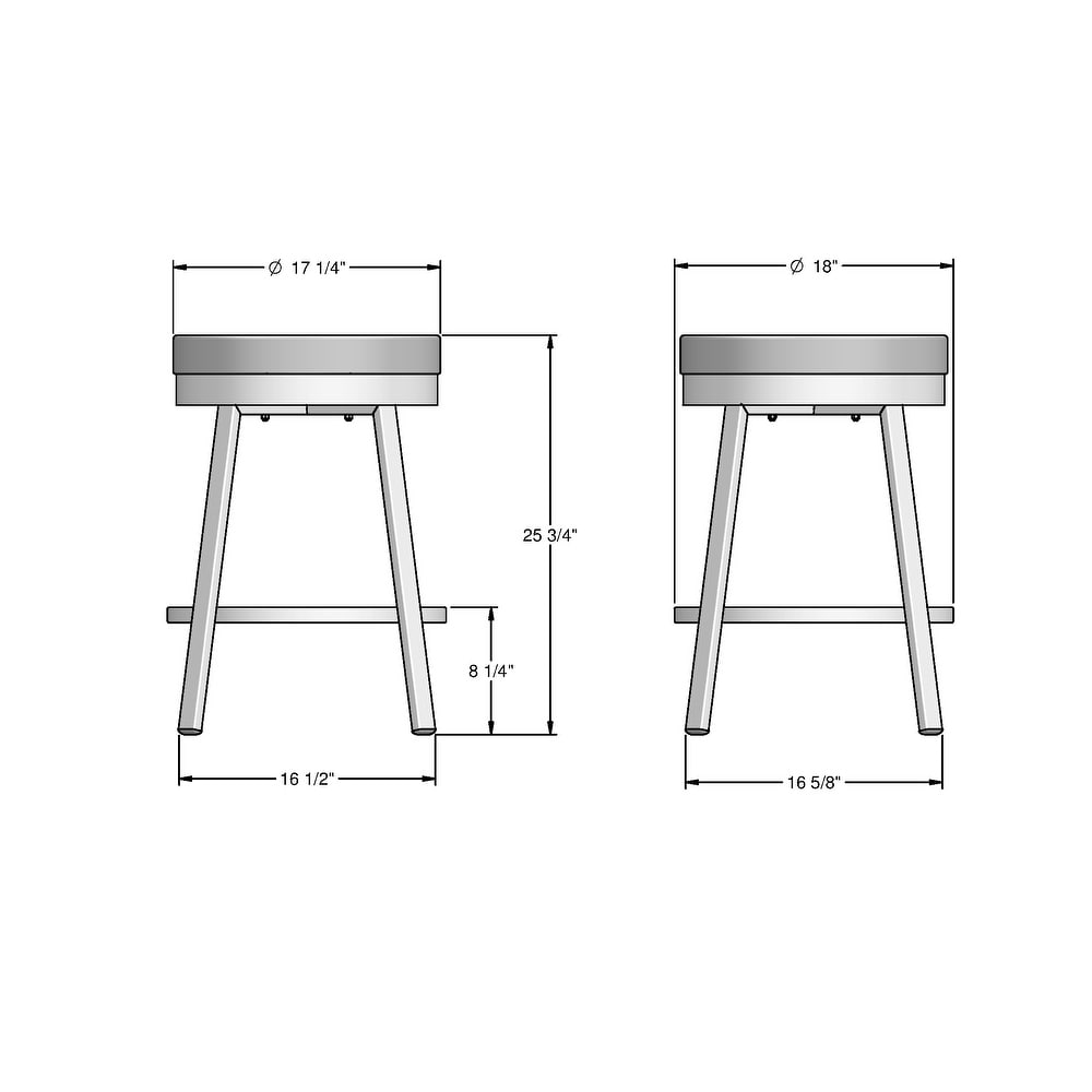 Amisco Clock Swivel Counter Stool