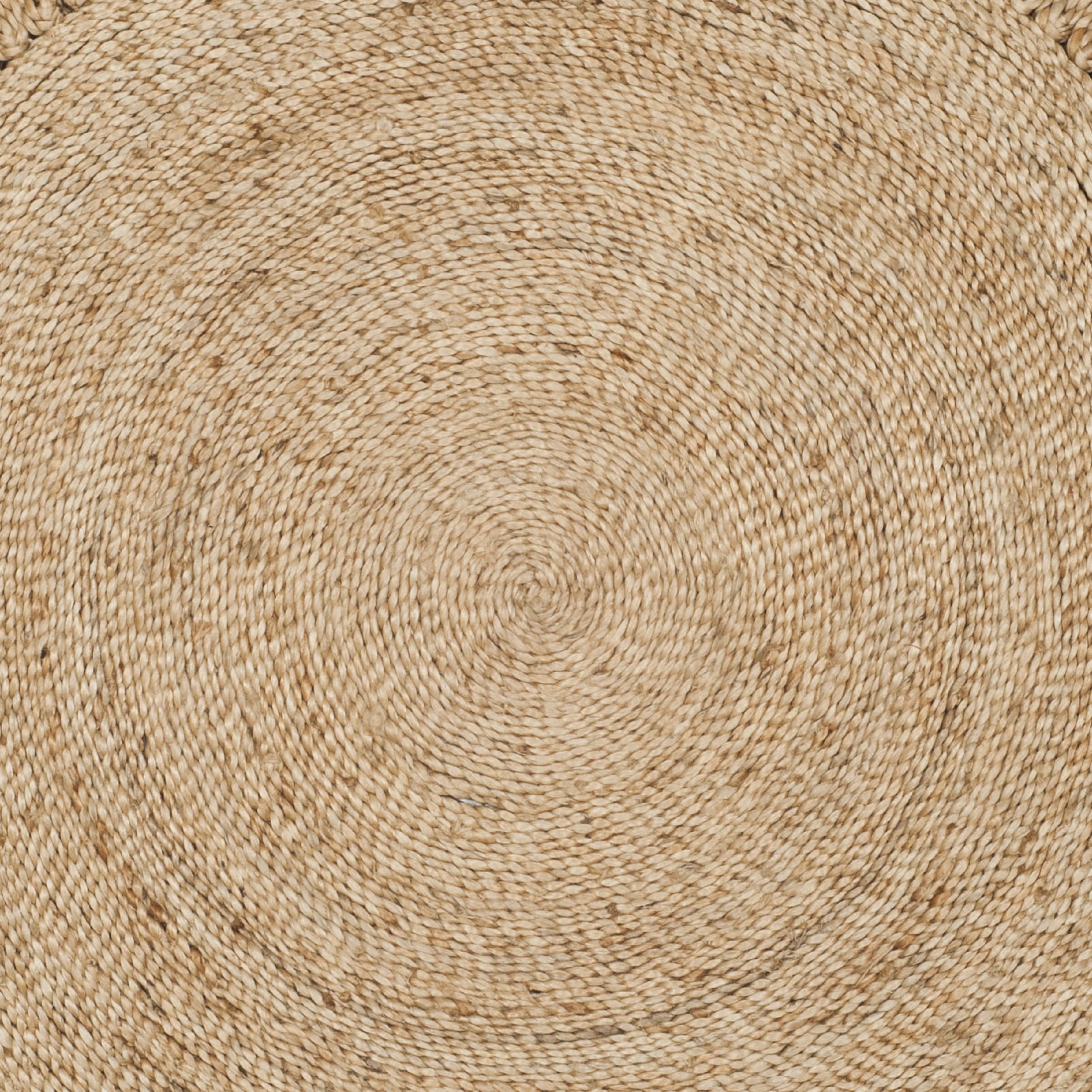 SAFAVIEH Natural Fiber Rodina Geometric Braided Jute Area Rug, Natural, 5' x 5' Round