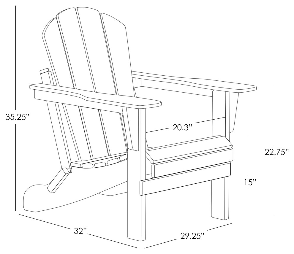 WestinTrends 4PC Outdoor Patio Folding Adirondack Chair Set  Fire Pit Chairs   Transitional   Outdoor Lounge Sets   by WestinTrends  Houzz