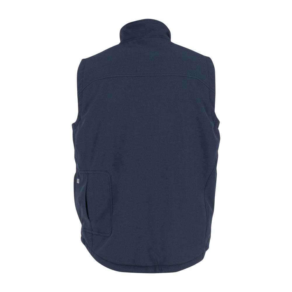 DW Mens Heated Kit Soft Shell Vest with Sherpa Lining Navy 2X DCHV089D1-2X from DW