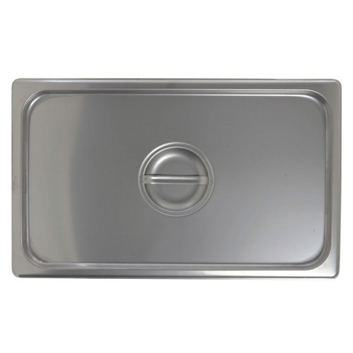 Central Exclusive Full Size 22 Gauge Stainless Steel Solid Flat Steam Table Pan Cover