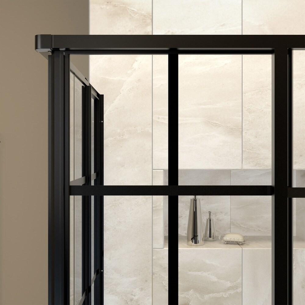 DreamLine French Corner 40 1/2 in. D x 40 1/2 in. W x 72 in. H Framed Sliding Shower Enclosure   40.44\