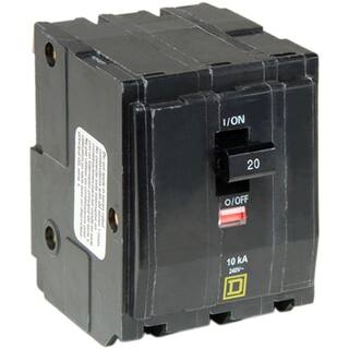 Square D QO 20 Amp 3-Pole Plug-In Circuit Breaker QO320CP