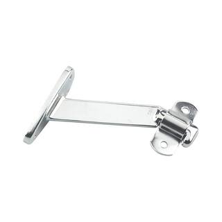 Onward 4-116 in. (103 mm) Chrome Heavy-Duty Aluminum Handrail Bracket for Flat Bottom Handrail with Adjustable Angle 2284CV