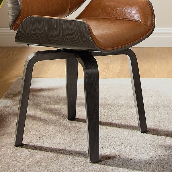 Art Leon Mid-century Modern Swivel Accent Chair