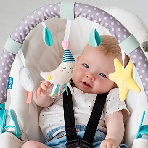 Taf Toys Mini Moon Arch | Ideal for Infants and Toddlers， Fits Stroller and Pram， Activity Arch with Fascinating Toys， Stimulates Baby?s Senses and Motor Skills Development， for Easier Outdoors