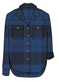 Harmony Organic Cotton Check Shirt - True Blue