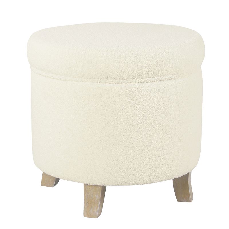 HomePop Cole Classics Round Storage Ottoman