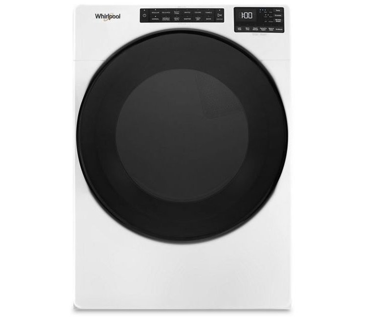 Whirlpool ADA 7.4 Cu. Ft. White Gas Wrinkle Shield Dryer With Steam