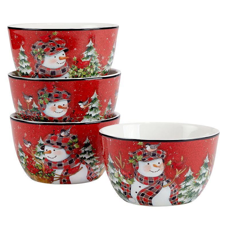 Certified International Christmas Lodge Snowman 16-pc. Dinnerware Set