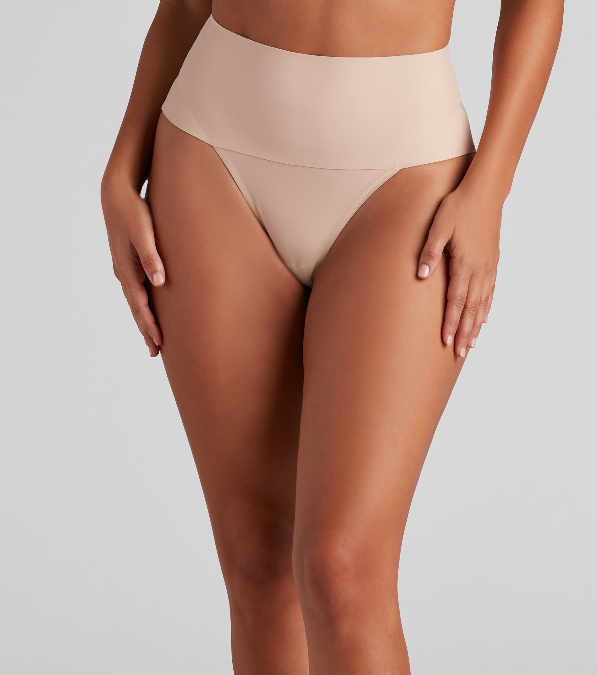 Sleek And Seamless Mid-Rise Shaper Thong