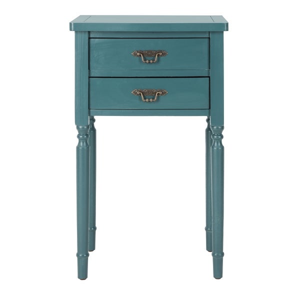 SAFAVIEH Marilyn Teal Storage End Table - 18.1