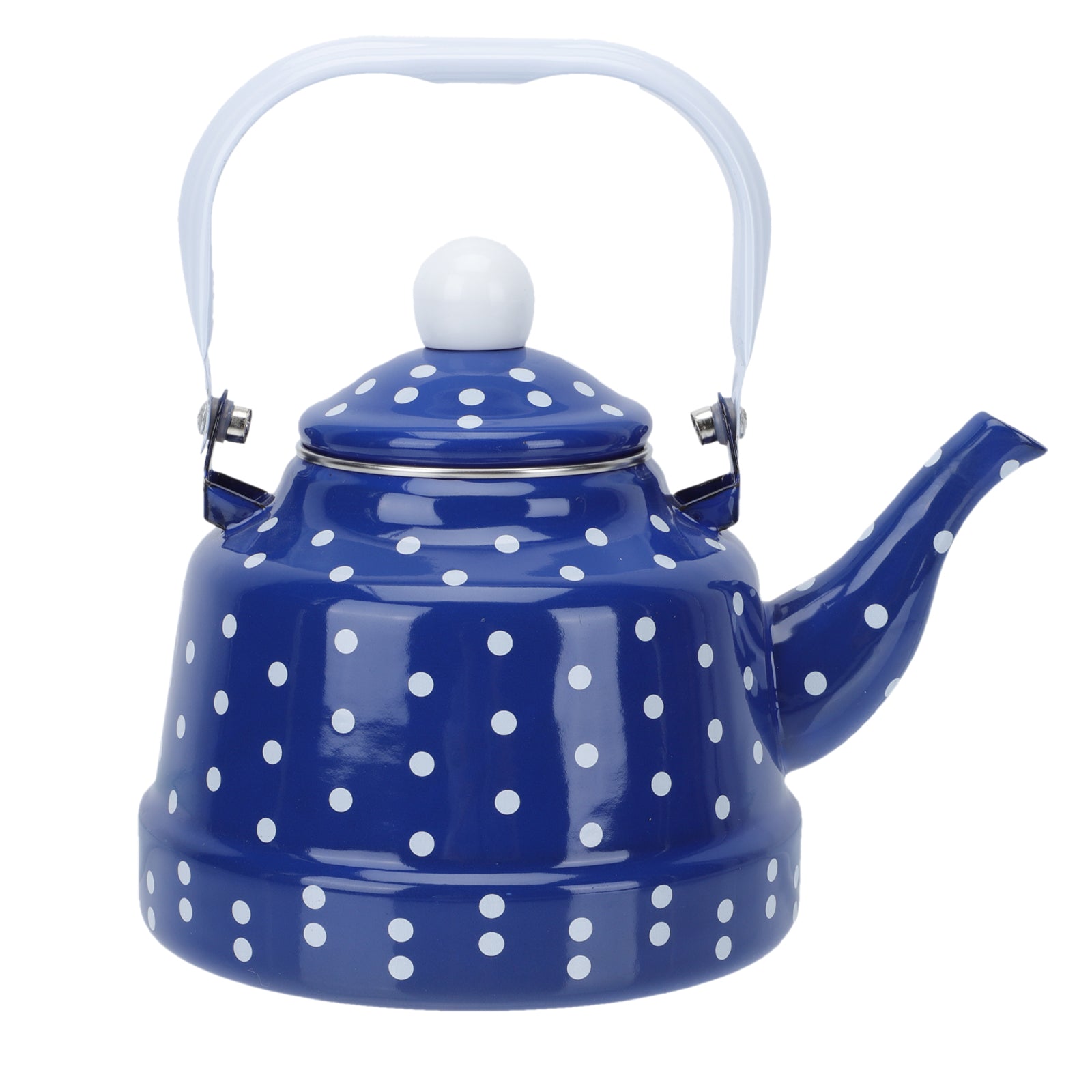 1Pc Durable Heating Water Kettle Dot Enameled Teapot Kitchen Teapot for Home