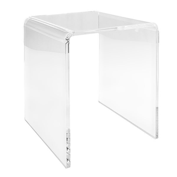 Veobreen 16-inch Side Table in Clear Acyrlic