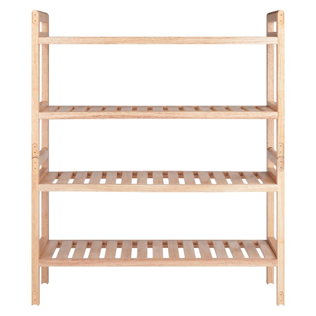 2pc Mercury Stackable Shoe Rack Set Natural Winsome