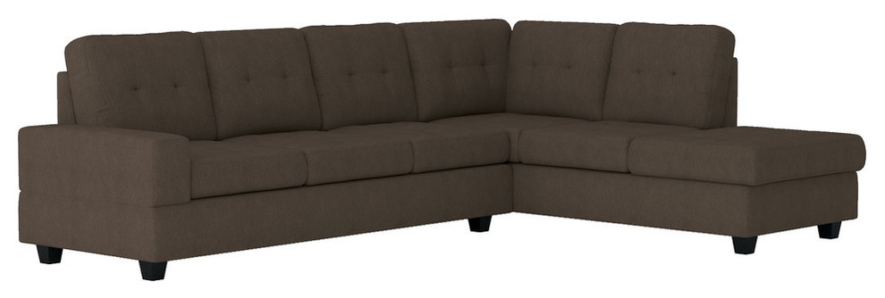 Hedera Sectional Collection  Chocolate color   Transitional   Sectional Sofas   by Lexicon Home  Houzz