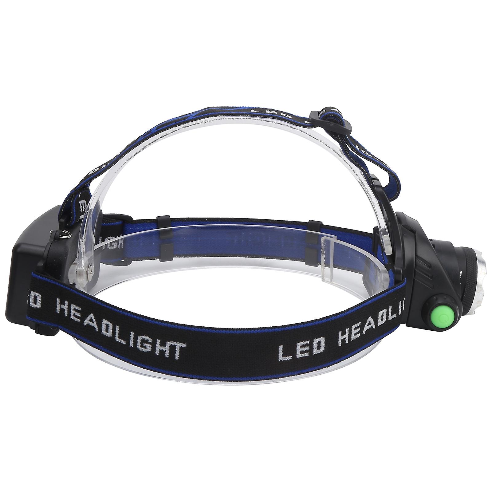 Camping Rechargeable Led Hunting Headlamp Waterproof Adjustable Headlight Purple Light