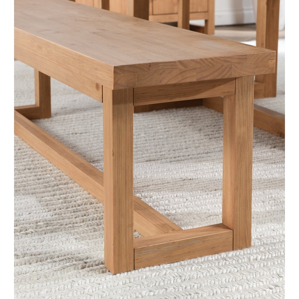 Fenmore Dining Bench Natural by Kosas Home