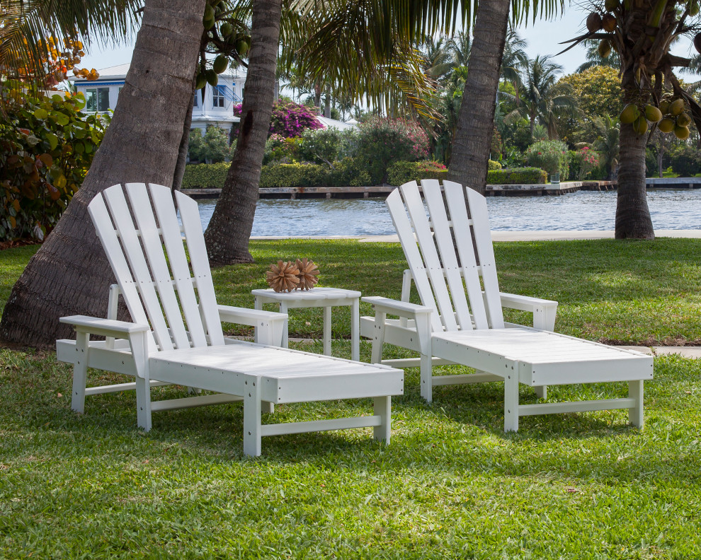 POLYWOOD South Beach Chaise 3 Piece Set   Contemporary   Outdoor Lounge Sets   by POLYWOOD  Houzz