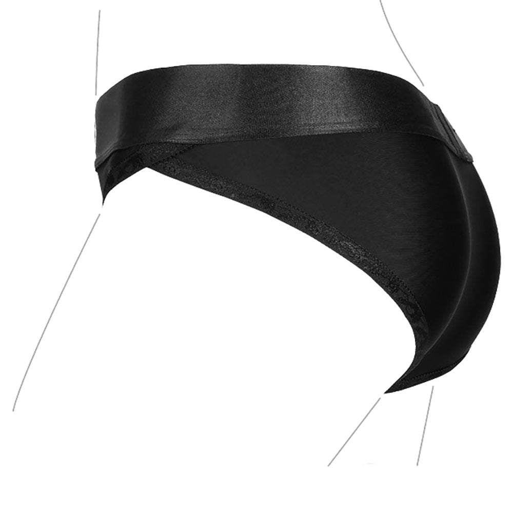 Ouch! Black Vibrating Strap-on Hipster /S