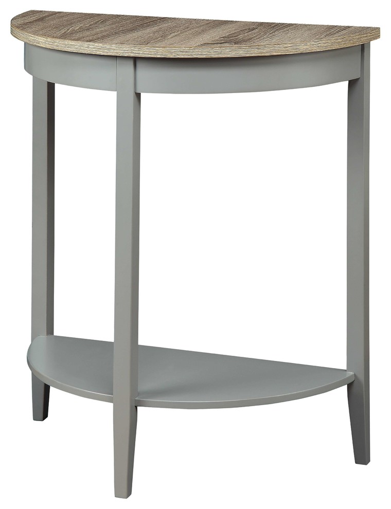 ACME Joey Console Table  Gray Oak and Gray   Transitional   Console Tables   by Acme Furniture  Houzz