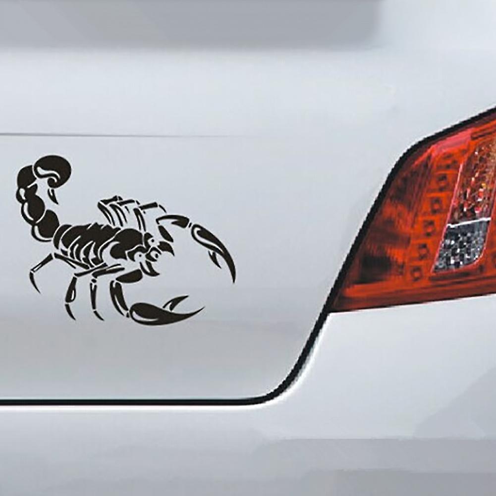 3d Scorpions Car Sticker Auto Vehicle Body Waterproof Car-styling Decal Car Trucks Bonnet Side Sticker Decoration 30cmx20cm Black