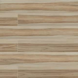 MSI Ansley Cafe 9.38 in. x 37.5 in. Matte Ceramic Wood Look Floor and Wall Tile (14.76 sq. ft.Case) NHDANSCAF9X38C