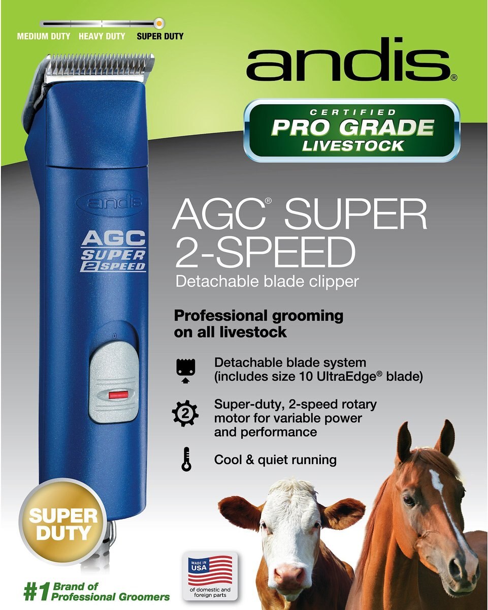 Andis Super 2-Speed Detachable Blade Clipper with #10 Blade