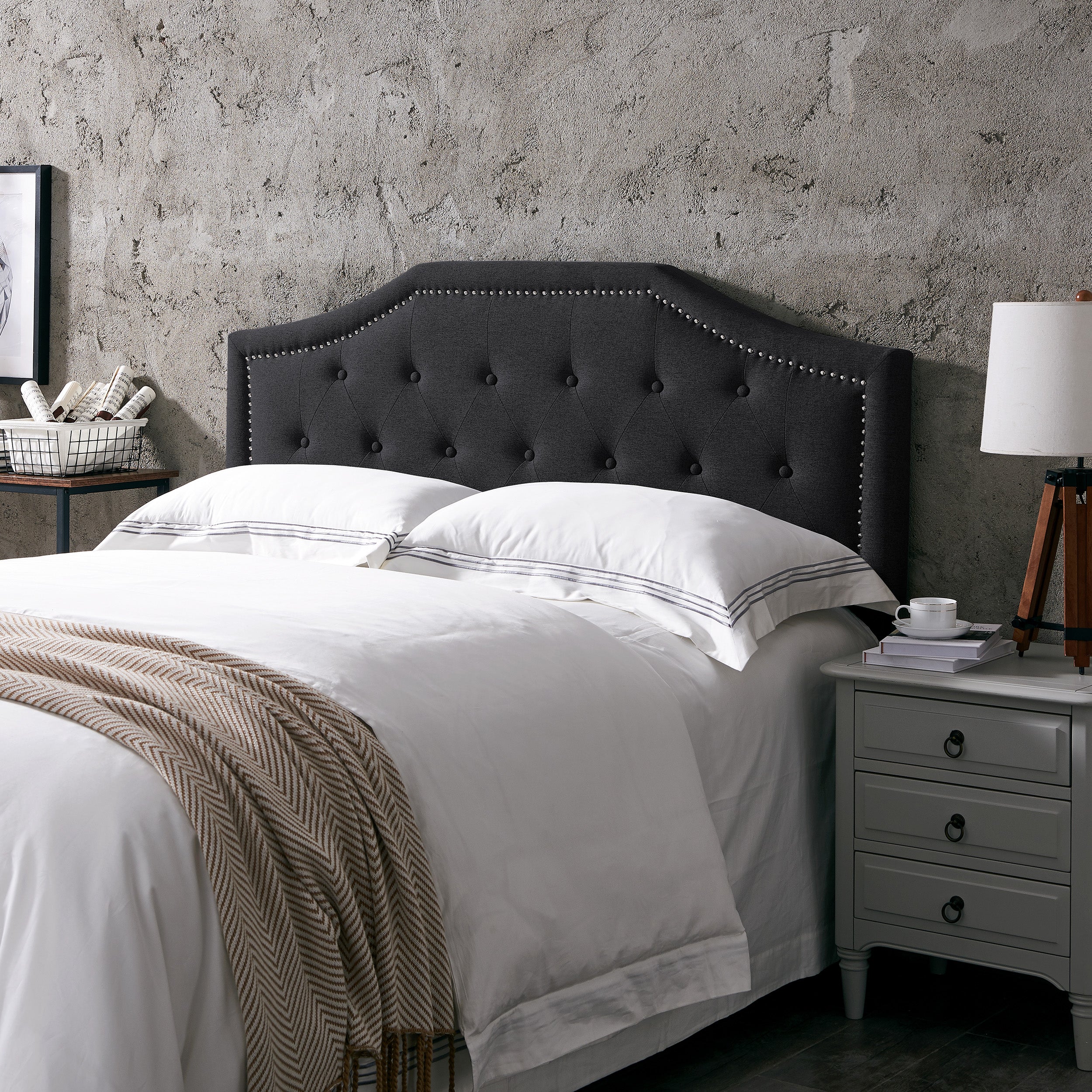 Renee Contemporary Upholstered Headboard