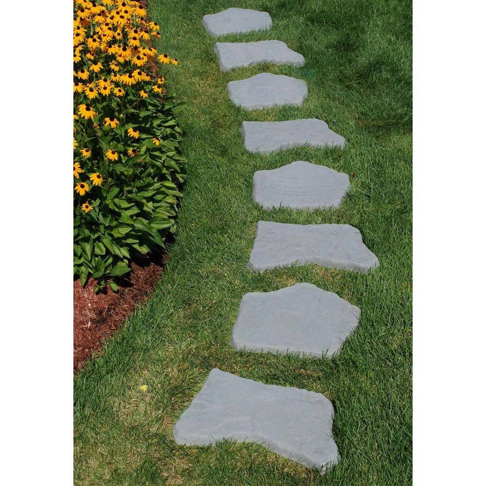 Nantucket Pavers 20 in. and 21 in. Irregular Blue Concrete Step Stone Kit (20-Piece) 52201