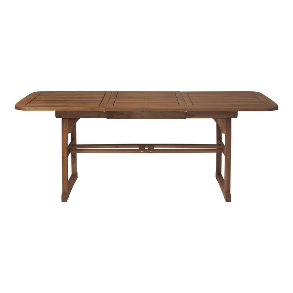 Modern SlatTop Solid Acacia Wood Butterfly Outoor Dining Table